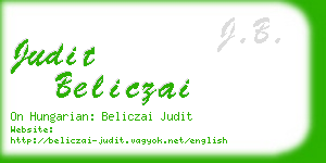 judit beliczai business card